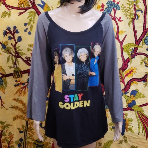 torrid Tops - Torrid Golden Girls "Stay Golden" raglan size 3